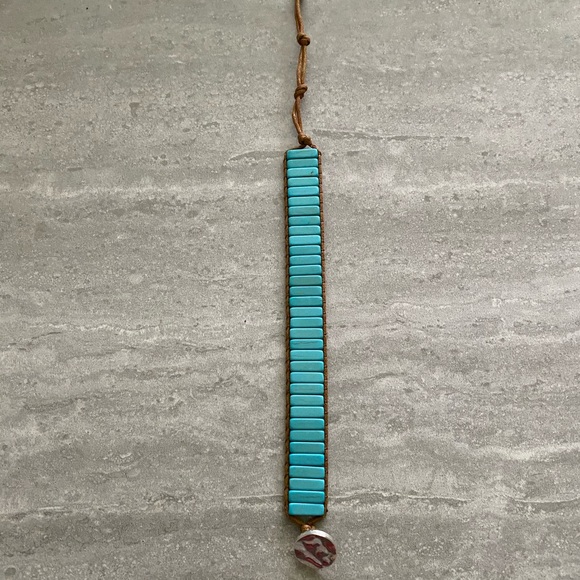 Handmade Artisan Turquoise Magnesite Bracelet - Picture 5 of 5